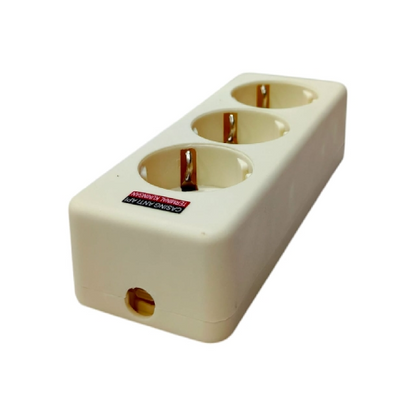 3 LUBANG / LOYAL LY903 Stop Kontak Terminal Arde Tempel OB Outbow Cream