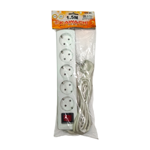 5 LUBANG x 150 CM / KAWACHI Stop Kontak Colokan Terminal Kabel 1.5 M