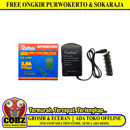 GAXINDO GXA208 Adaptor Charger Universal Multifungsi