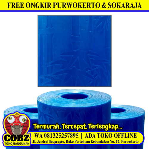 0.6 MM x 100 CM / FLEXILON BAMBO Fiber Pintu Pagar Teras Blue Meter