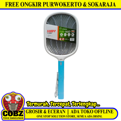 Mosquito Swatter Raket Nyamuk Cas Rechargeable Jenis Charge