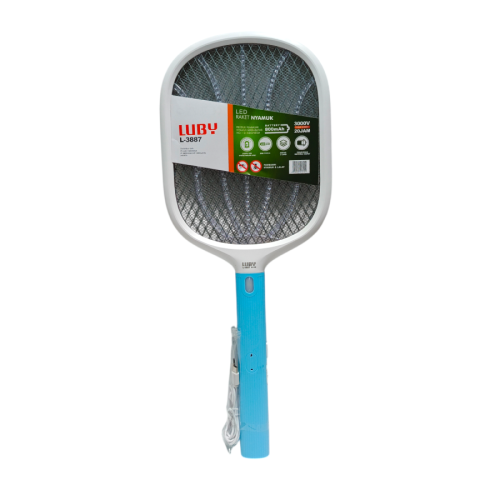 Mosquito Swatter Raket Nyamuk Cas Rechargeable Jenis Charge