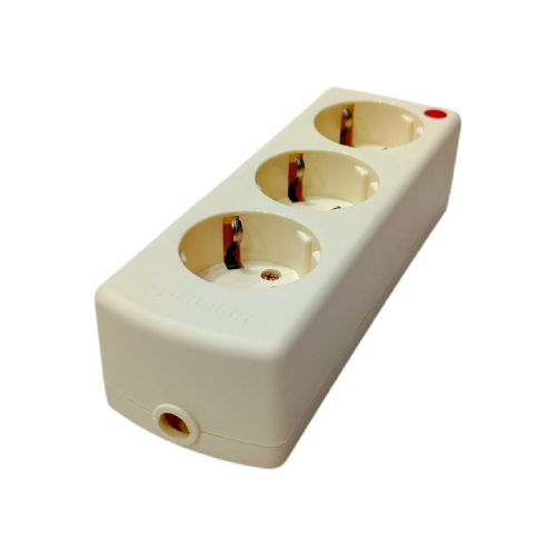 3 LUBANG / BRIGHT-G Stop Kontak Terminal Arde Tempel OB Outbow Putih