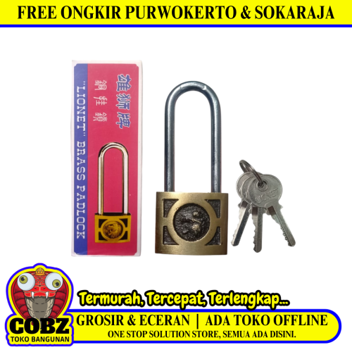 40 MM / LIONET Gembok Pintu Pagar Padlock Anti Maling Leher Panjang