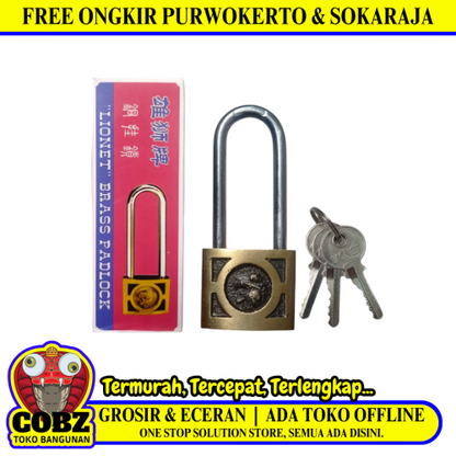 40 MM / LIONET Gembok Pintu Pagar Padlock Anti Maling Leher Panjang
