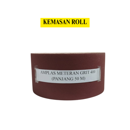 GRIT 400 x 50 M / TM Amplas Kertas Gulung Roll Meteran Halus Kasar Roll