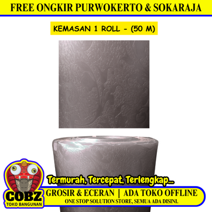 0.6 MM x 100 CM x 50 M / FLEXILON NEO Fiber Pintu Pagar Teras Bronze Roll