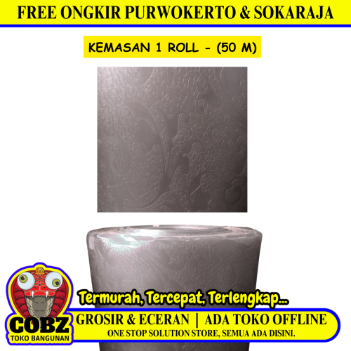 0.6 MM x 100 CM x 50 M / FLEXILON NEO Fiber Pintu Pagar Teras Bronze Roll