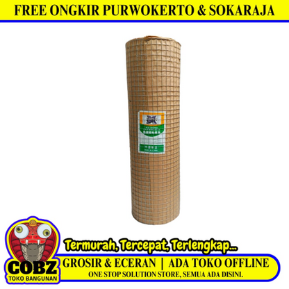 1 IN x 1 IN x 100 CM x 25 M / VIPER Kawat Ram Loket Ayakan Pasir Galvanis Roll