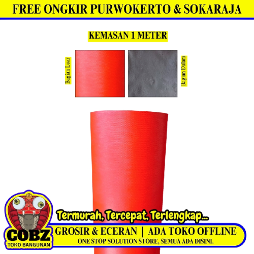 70 CM / TM STANDAR Karpet Talang Air Lantai Genteng Merah Meter