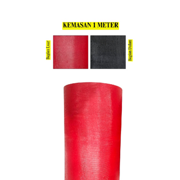 55 CM / TM TEBAL Karpet Talang Air Lantai Genteng Merah Meter