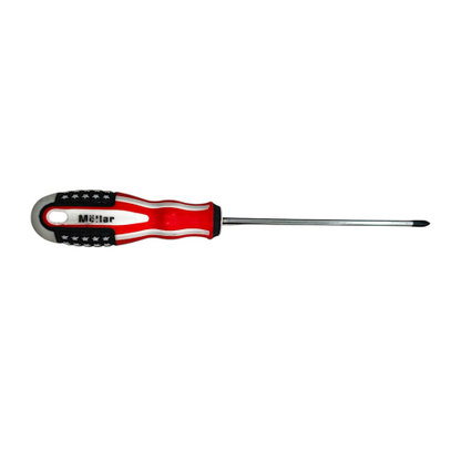 6 IN / MOLLAR Obeng Screwdriver One Way Plus Gagang Karet