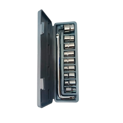 8 MM - 24 MM / BIG TOP Mata Kunci Sok Shock Socket Wrench 10 Pcs Set