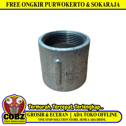 2 IN / TM Sok Drat Dalam Faucet Socket Fitting Pipa Besi