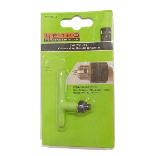 10 MM / KENKO Kunci Kepala Mesin Bor Hanging Drill Chuck Key Hijau