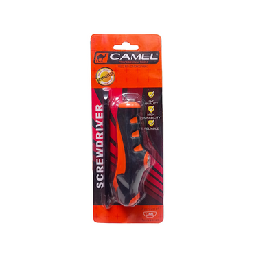 4 IN / CAMEL 02 Obeng Screwdriver Two Way Bolak Balik Plus Minus 2 In 1 Gagang Karet