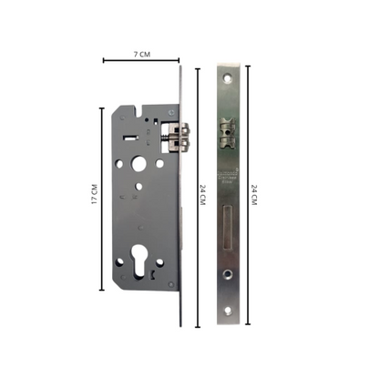 BELMONDO Slot Body Kunci Pintu Geser Lidah Mekar Sliding Door Set