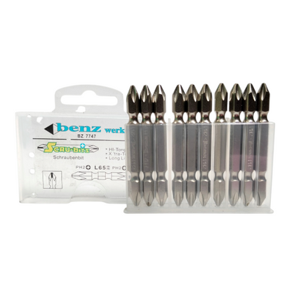 PH 2 x 65 MM / BENZ WERKZ Mata Obeng Angin Screwdriver Plus Plus Magnet Set