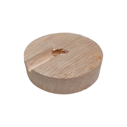 D 6.5 CM / TM Kayu Roset Tatakan Fitting Lampu Tempel Bulat