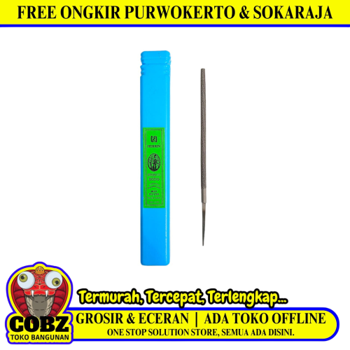 6 IN / HERRIN Mata Kikir Besi Asah Gergaji Needle Files Bulat