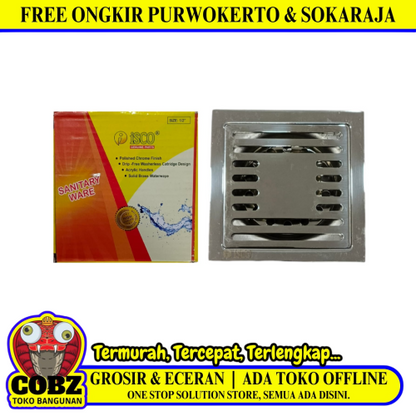 4IN / ISCO SGT 601 Saringan Got Leher Panjang Floor Drain Stainless