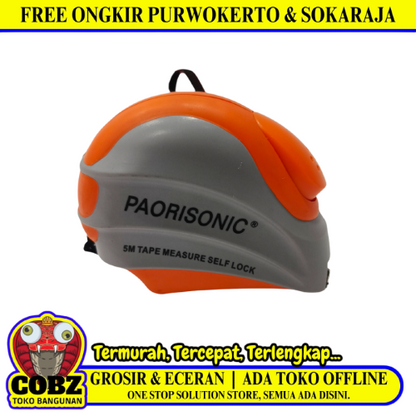 5 M / PAORISONIC Meteran Alat Ukur Tukang Bangunan Measuring Tape