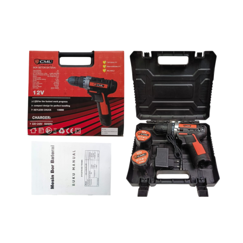 CML Mesin Bor Tangan Impact 2 Way Baterai Set