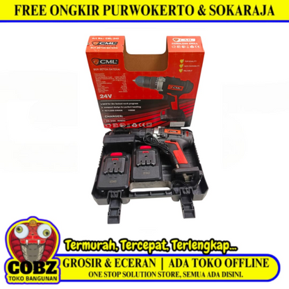 CAMEL Mesin Bor Tangan Drill 2 Way Baterai Set