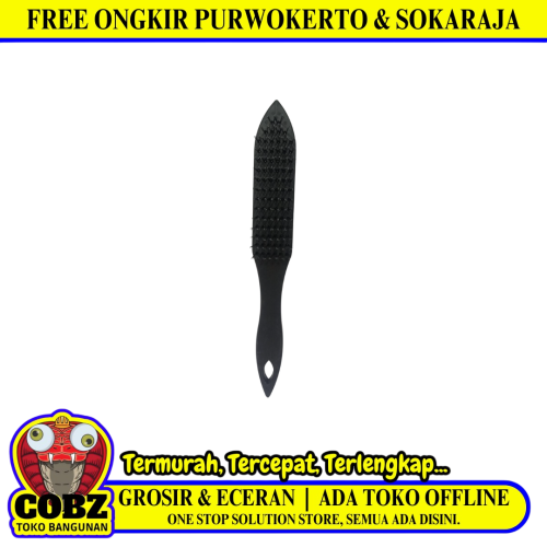 6 BRS / COBZ Sikat Kawat Bahan Pembersih Karat Gagang Plastik PVC