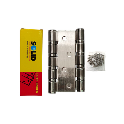 4 IN / SOLID EK 02 4 BB  Engsel Kupu Kupu Pintu Jendela Hinge Stainless Set