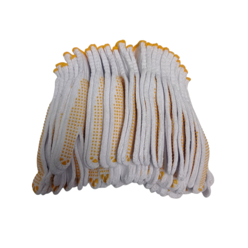 MATAHARI Sarung Tangan Benang Rajut Putih Kain Tukang Kerja Proyek Pack