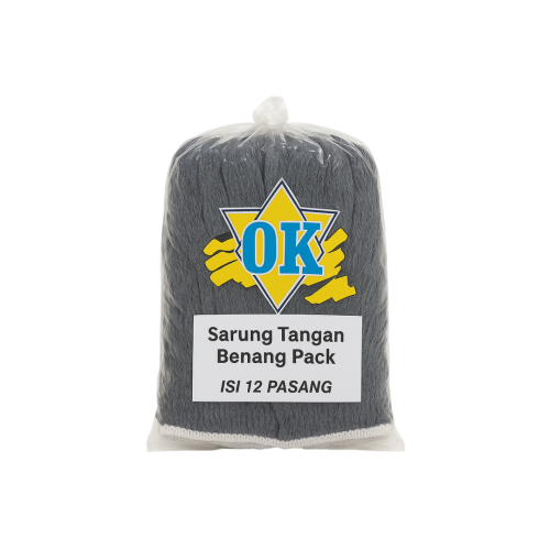 OK Sarung Tangan Benang Rajut Kain Tukang Kerja Proyek Sepasang