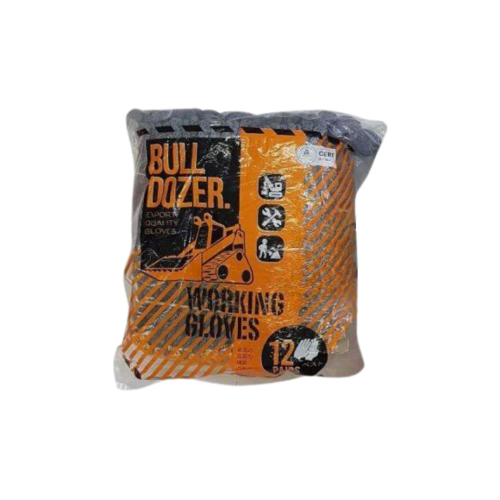 BULL DOZER Sarung Tangan Benang Rajut Kain Tukang Kerja Proyek Sepasang
