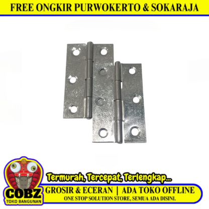 2 /1 2IN / TOP Engsel Kupu Kupu Pintu Jendela Hinge Stainless Set