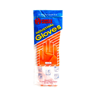 SIZE OS / SATAKA Sarung Tangan Latex Karet Rubber Safety Gloves Set