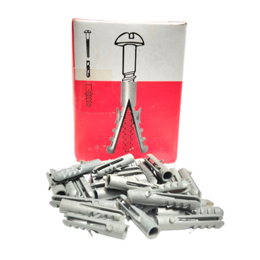 S 6 / HPP Angkur Dinding Dudukan Baut Sekrup Tembok PVC Ecer Dus