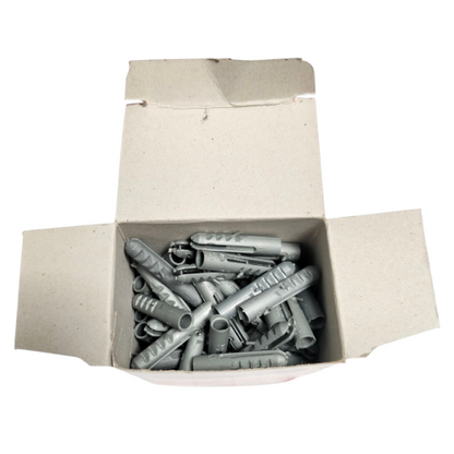 S 6 / HPP Angkur Dinding Dudukan Baut Sekrup Tembok PVC Ecer Dus