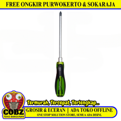 6 IN / PAORISONIC Obeng Screwdriver One Way Plus Gagang Fiber