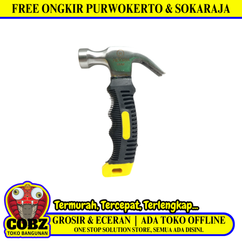 8 OZ / NEVADA Palu Martil Kambing Tanduk Congkel Paku Gagang Karet