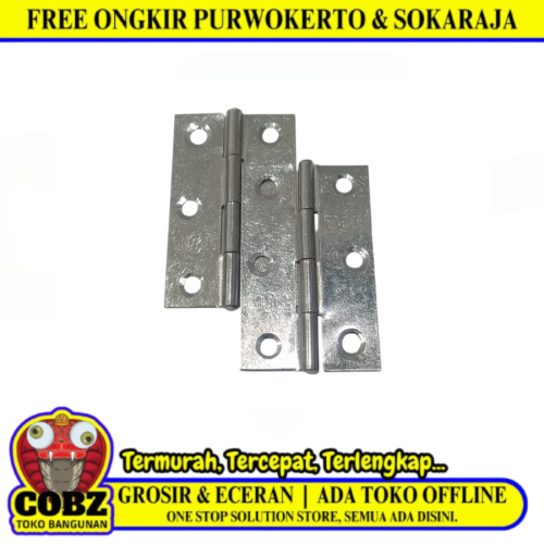 3 IN / ARNIETTA Engsel Kupu Kupu Pintu Jendela Hinge Stainless Set