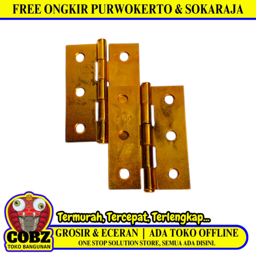 2 IN / VICO Engsel Kupu Kupu Pintu Jendela Hinge Stainless Set