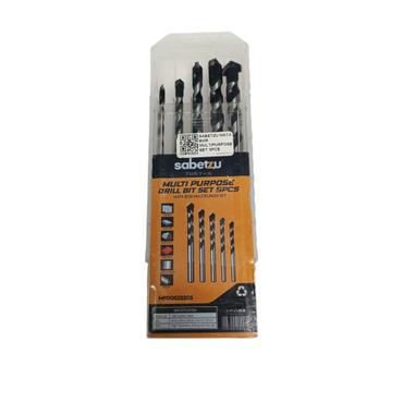 4 MM - 12 MM / SABETZU Masonry Drill Bits Mata Bor Beton Tembok 5 Pcs Set