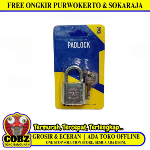 30 MM / VSM  Gembok Pintu Pagar Padlock Anti Maling Leher Pendek