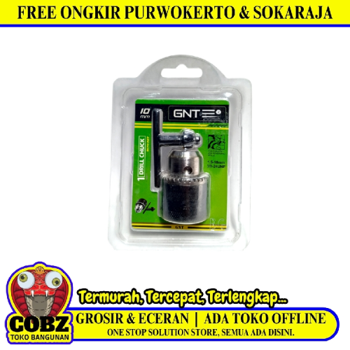 1.5 MM x 10 MM x 3/8 IN / GNT Cucut Kepala Mesin Bor Head Chuck Drill