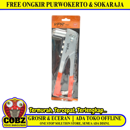 9 1/2 IN / VPR PRO Tang Hand Riveter Tembakan Paku Keling Aluminium