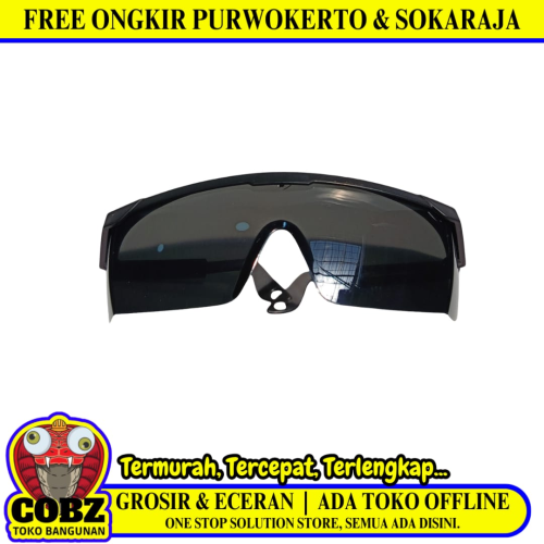 LEGION ECO SMOKE Kacamata Las Safety Pelindung Welding Glasses Hitam
