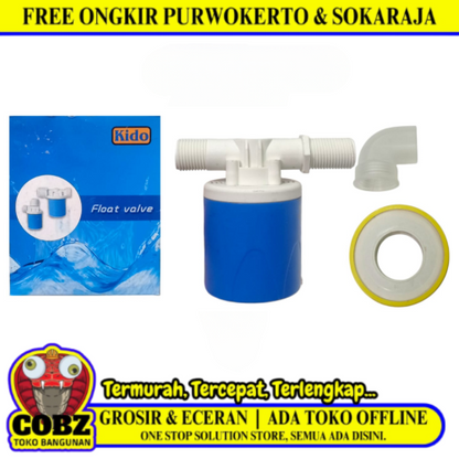 1/2 IN / KIDO HORIZONTAL Pelampung Otomatis Torrent Water Level Control Stop Kran Set