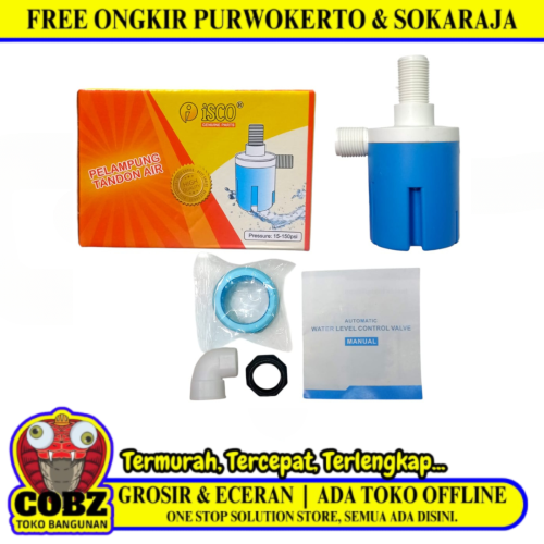 1/2 IN / ISCO VERTIKAL Pelampung Otomatis Torrent Water Level Control Stop Kran Set