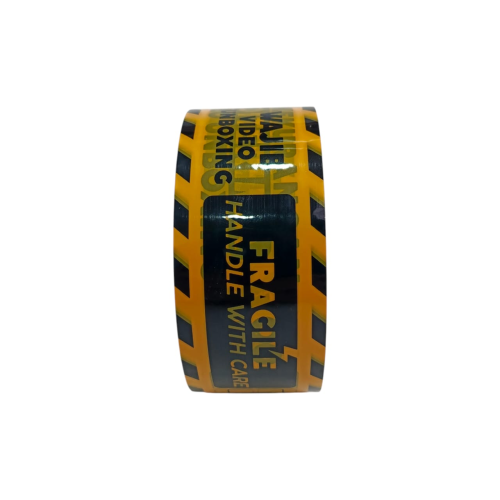 45 MM x 90 M /  HARACHI Lakban Fragile Unboxing Kuning Roll