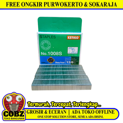 13 / 8 MM / KENKO Refill Isi Guntacker Stapler Tembak 8 MM Dus